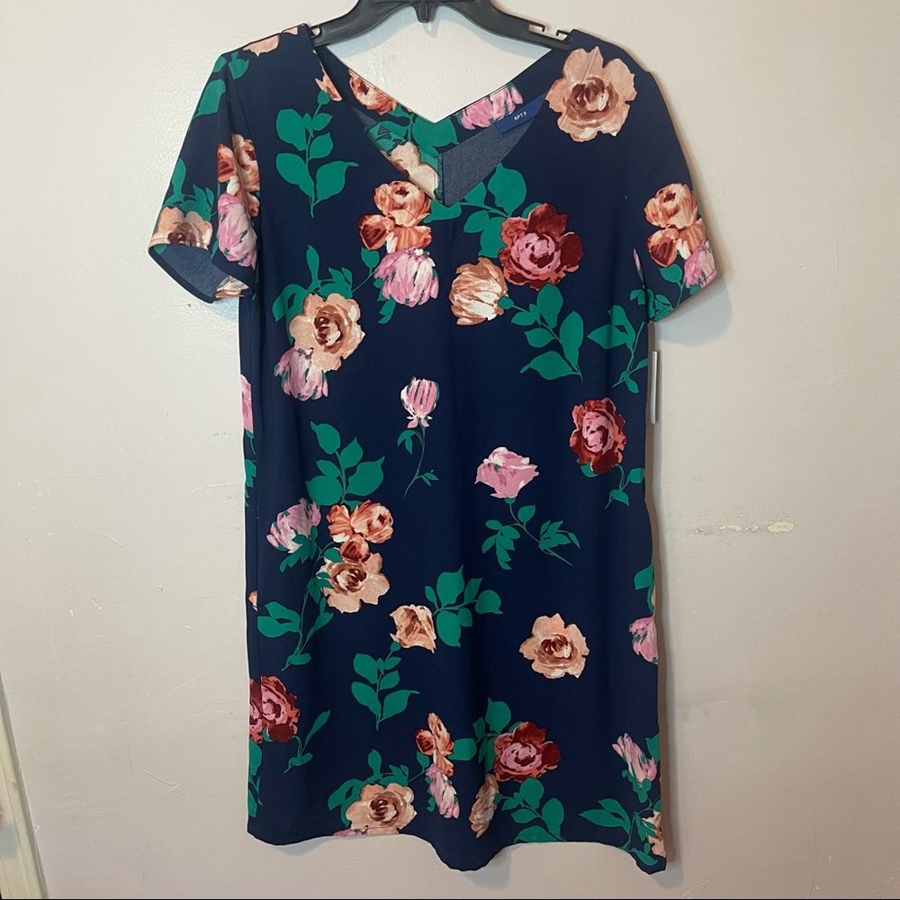 Apt 9 blue flower dress